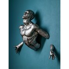 Фигура "Фантом", полистоун, 85 см, серебро, Иран, 1 сорт - фото 10511883
