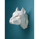Настенная фигура "Голова собаки", полистоун, 35 см, Иран, 1 сорт - фото 10511942