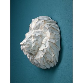 Садовая фигура "Голова льва", полистоун, 32 см, 1 сорт, Иран