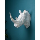 Фигура "Голова носорога", полистоун, 39 см, 1 сорт, Иран - фото 10512082