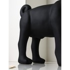 Фигура «Мопс», полистоун, 48 см, цвет чёрный матовый - Фото 5