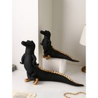Набор фигур "Крокодильчик", полистоун, 46 см, чёрно-золотой, 1 сорт, Иран - фото 10512288