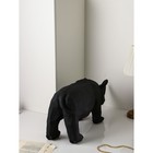 Фигура «Носорог», геометрия, полистоун, 34 см, цвет чёрный матовый - Фото 4
