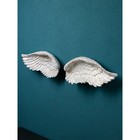 Набор фигур из 2 частей «Крылья», полистоун, цвет белый - фото 319485643