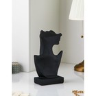 Бюст для украшений, 35 см, матово-чёрный, Иран, 1 сорт - фото 35196513