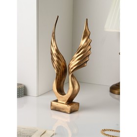 Фигура "Крылья", полистоун, 44 см, золото, Иран, 1 сорт