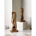 Набор фигур "Морской конёк", полистоун, 47 см, 2 шт, золото, 1 сорт, Иран - фото 10513103