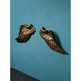 Фигура "Крылья", полистоун, цвет золото, Иран, 1 сорт