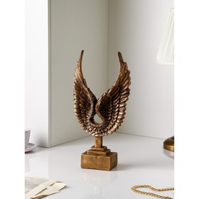 Фигура "Птица", полистоун, 41 см, золото, Иран, 1 сорт