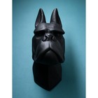 Фигура "Голова собаки", полистоун, 71 см, чёрный матовый, Иран, 1 сорт - Фото 3