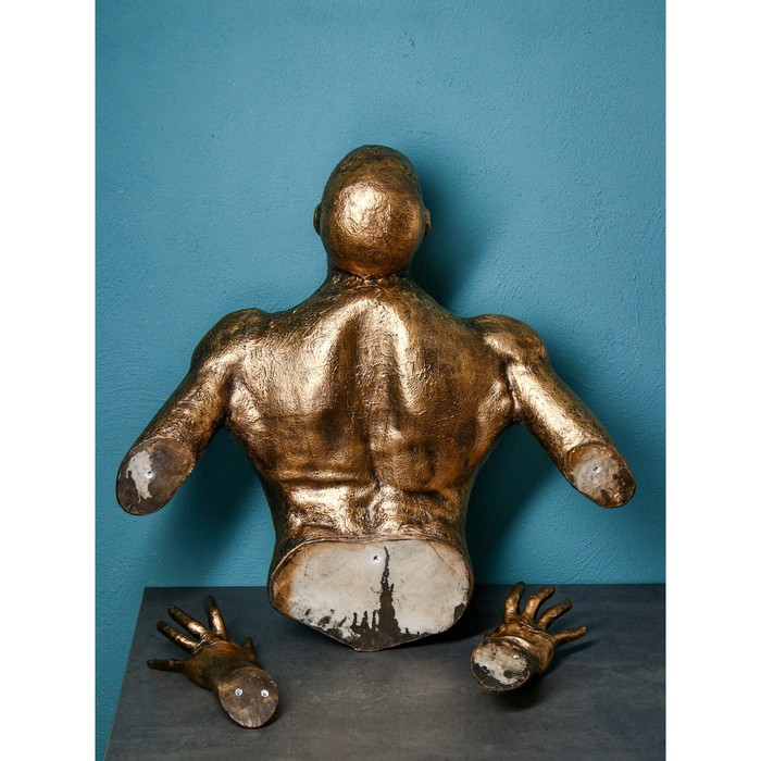Фигура "Фантом", полистоун, 85 см, золото, Иран, 1 сорт - фото 1907726660