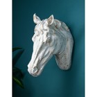 Настенная фигура "Голова коня", полистоун, 60 см, 1 сорт, Иран - фото 10513426