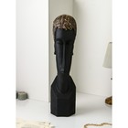 Фигура «Лицо», полистоун, 82 см, цвет чёрно-золотой - фото 22239813