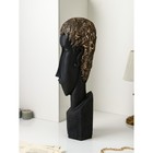 Фигура «Лицо», полистоун, 82 см, цвет чёрно-золотой - фото 22239814