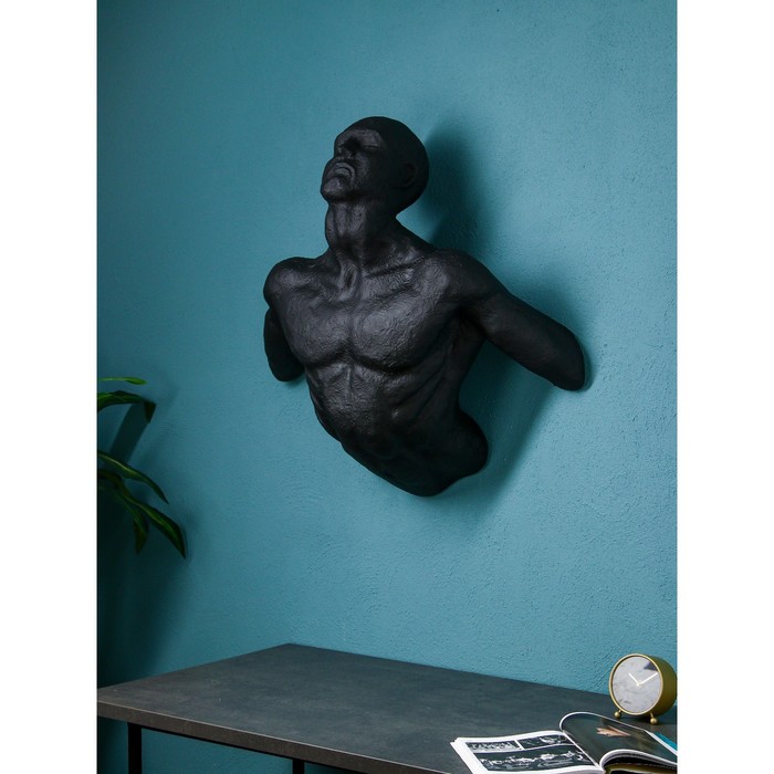 Фигура "Фантом", полистоун, 85 см, матово-чёрный, Иран, 1 сорт