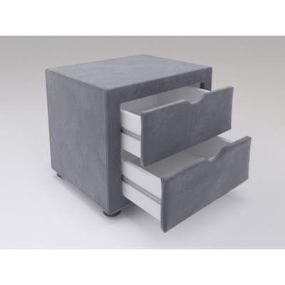 Тумба прикроватная «Монмар», 500×350×420 мм, цвет серый