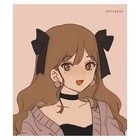 Тетрадь 96 листов в клетку на гребне "Анимэ", обложка мелованный картон,выборочный лак, скругленные углы, МИКС (комплект 2 шт) - фото 22239959