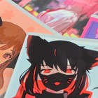 Тетрадь 96 листов в клетку на гребне "Анимэ", обложка мелованный картон,выборочный лак, скругленные углы, МИКС (комплект 2 шт) - фото 22239960