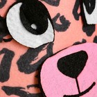 Шапка для бани с детской аппликацией "Розовый Леопард" - фото 9283855