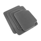 EVA-коврики автомобильные, универсальные, М (малолитражка), окантовка, серые, набор - Фото 1