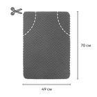 EVA-коврики автомобильные, универсальные, L (средний размер), без окантовки, серые, набор - Фото 2