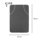 EVA-коврики автомобильные, универсальные, L (средний размер), окантовка, серые, набор - Фото 2