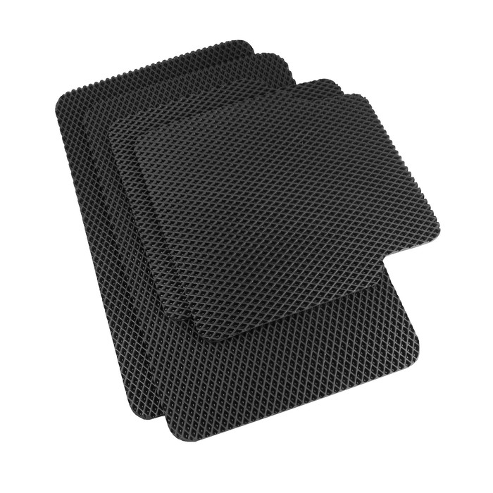 EVA-коврики автомобильные, универсальные, XL (джип, минивен), без окантовки, черные, набор - Фото 1