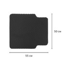 EVA-коврики автомобильные, универсальные, XL (джип, минивен), без окантовки, черные, набор - Фото 3