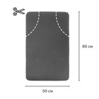 EVA-коврики автомобильные, универсальные, XL (джип, минивен), без окантовки, серые, набор - Фото 2