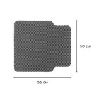 EVA-коврики автомобильные, универсальные, XL (джип, минивен), без окантовки, серые, набор - Фото 3