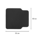 EVA-коврики автомобильные, универсальные, XL (джип, минивен), окантовка, черные, набор - Фото 3