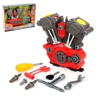 УЦЕНКА Конструктор «Двигатель внутреннего сгорания», световые и звуковые эффекты, 31 деталь