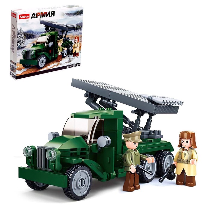 Уценка Конструктор Армия ВОВ «Боевая машина БМ-13 Катюша», 201 деталь - Фото 1