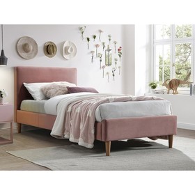 Кровать Линси с орт.основанием 900х2000 розовый велюр