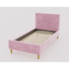 Кровать Линси с орт.основанием 900х2000 розовый велюр - Фото 2