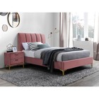 Кровать Рошаль с орт.основанием 900х2000 Розовый велюр - Фото 1