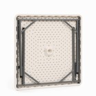 Стол складной 88*88*74см, белый - фото 22240265