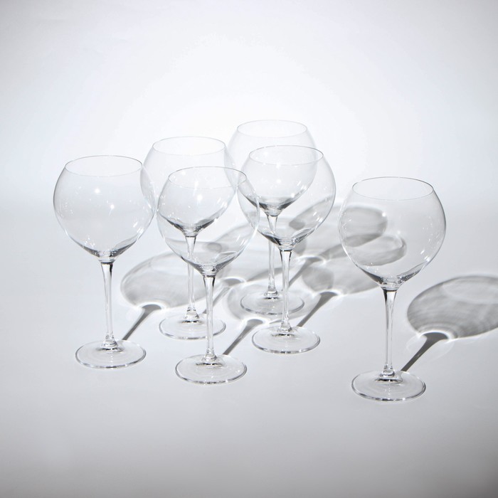 Набор бокалов для вина Carduelis, стеклянный, 640 мл, 6 шт - Фото 1