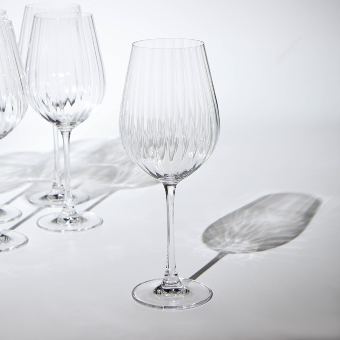 Набор бокалов для вина Columba Optic, стеклянный, 650 мл, 6 шт - фото 1890090798