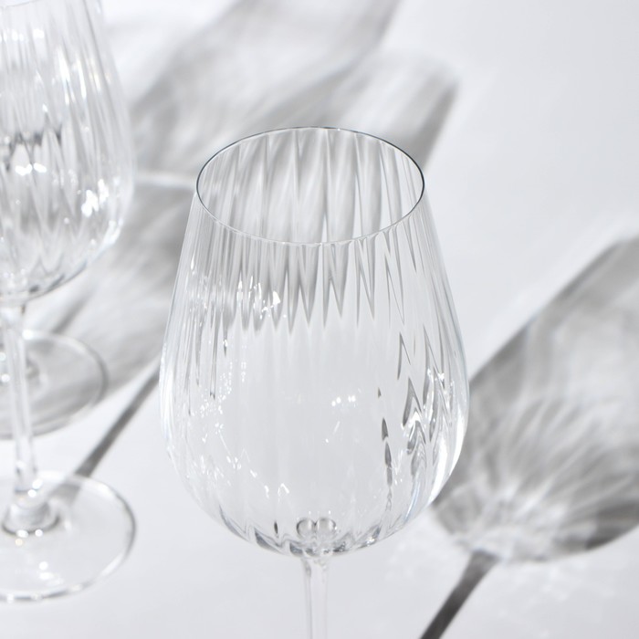 Набор бокалов для вина Columba Optic, стеклянный, 650 мл, 6 шт - фото 1890090799