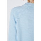 Свитер женский с сердечком удлинённый Eliseeva Olesya, размер XL, цвет голубой - Фото 4