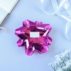 Подарочный Бант - звезда №14, розовый, металлик, для упаковки подарков - Фото 4