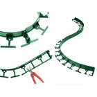 Бордюр, 100 × 8 × 5,8 см, пластик, зелёный, ГеоПластБорд - Фото 3