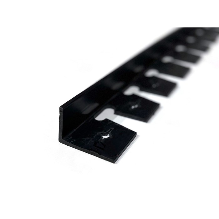Бордюр «Стафф», 200 × 10 × 10 см, пластик, чёрный - фото 1919582493