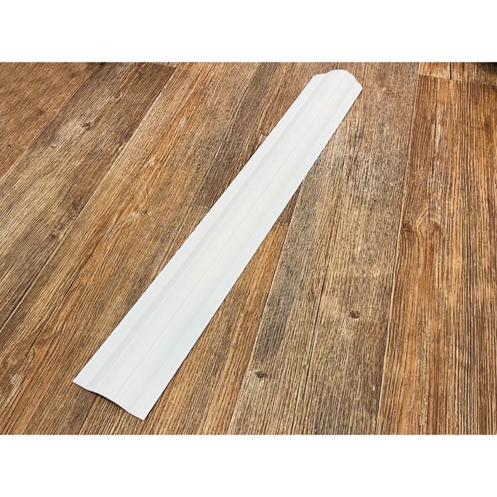 Штакетник пластиковый, ширина 8 см, высота 60 см, набор 30 шт., цвет белый - Фото 1
