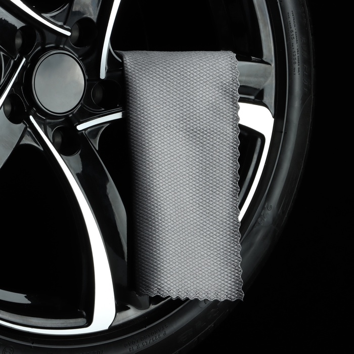 Салфетка из микрофибры для стекла, против разводов, 35×35 см, 250 г/м² - Фото 1