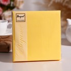 Салфетки бумажные Bouquet Colour светло-жёлтые, 33х33, 2 слоя, 20 листов - фото 10514676