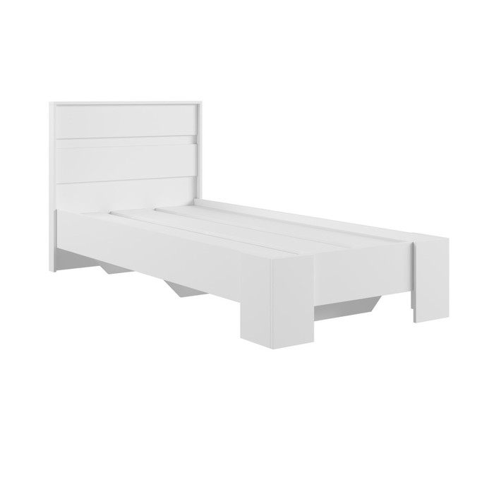 Кровать Моно с основанием 900*2000, Белый - Фото 1