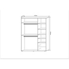 Шкаф 3х ств Линда, 1500х500х2000, Белый - фото 22240995