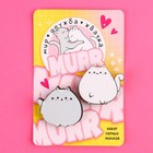 Значки деревянные, неразлучники «Мир Дружба Жвачка», 2 шт., 8 х 12 см. - Фото 3